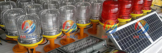 Wind Turbines Solar Powered Aviation Lights Free Maintenance Charge
