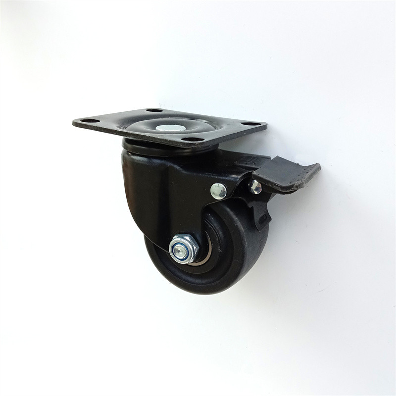 Industrial Cart Medium Duty Caster Wheels 100mm 75mm Orange PVC