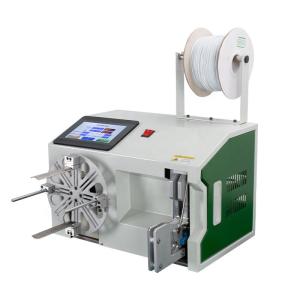 Quality Semi-Automatic 30 Meters Long Cable Coiling Machine Data Wire Power Cable Winding And Tie Machine wholesale