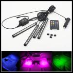 Sound-activated RGB LED strips RGB LED Interior Footwell Lights Strips RGB