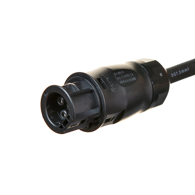 Home Voltage Rate 16A/250V Angled Schuko Plugs And Sockets With Betteri BC01 Connector