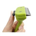 Green Dog Deshedding Tool Sustainable Self Cleaning Cat Brush