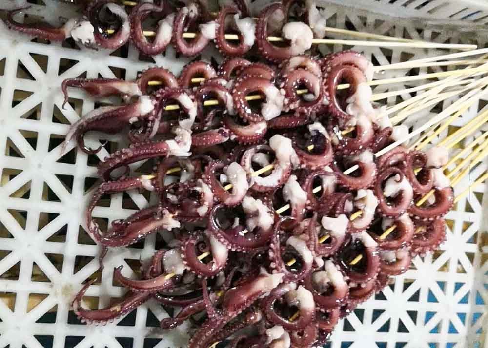Iqf Seasoned Squid Tentacle