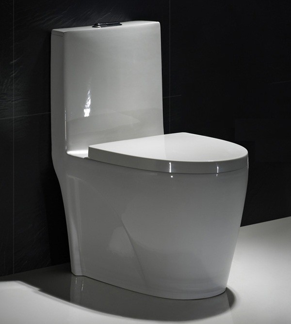 American Standard Elongated Right Height One Piece Round Toilet Bowl 1.6 Gpf