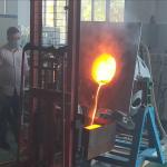 300KGS Bronze Brass Induction Melting Furnace 200KW Iron Melting Induction