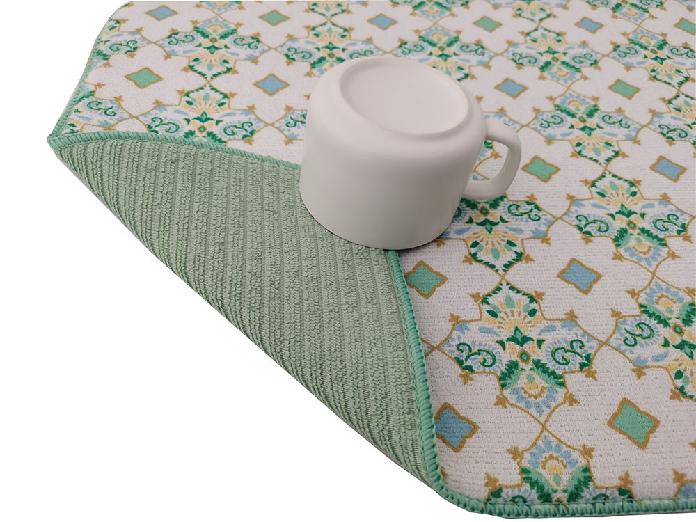High Absorbent Microfiber Dishes Drainer Dish Drying Mats Table Kitchen Mat