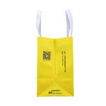Yellow 105gsm Virgin Custom Printed Polypropylene Non Woven Bags Laminated For
