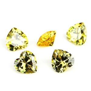 Quality Colors CZ Moissanite Diamond Heart Cut 3x3mm 4x4mm Synthetic Cubic Zirconia wholesale