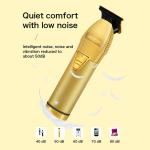 Gold Zero Gapped Cordless Hair Trimmer 10W Rechargeable Skinsafe