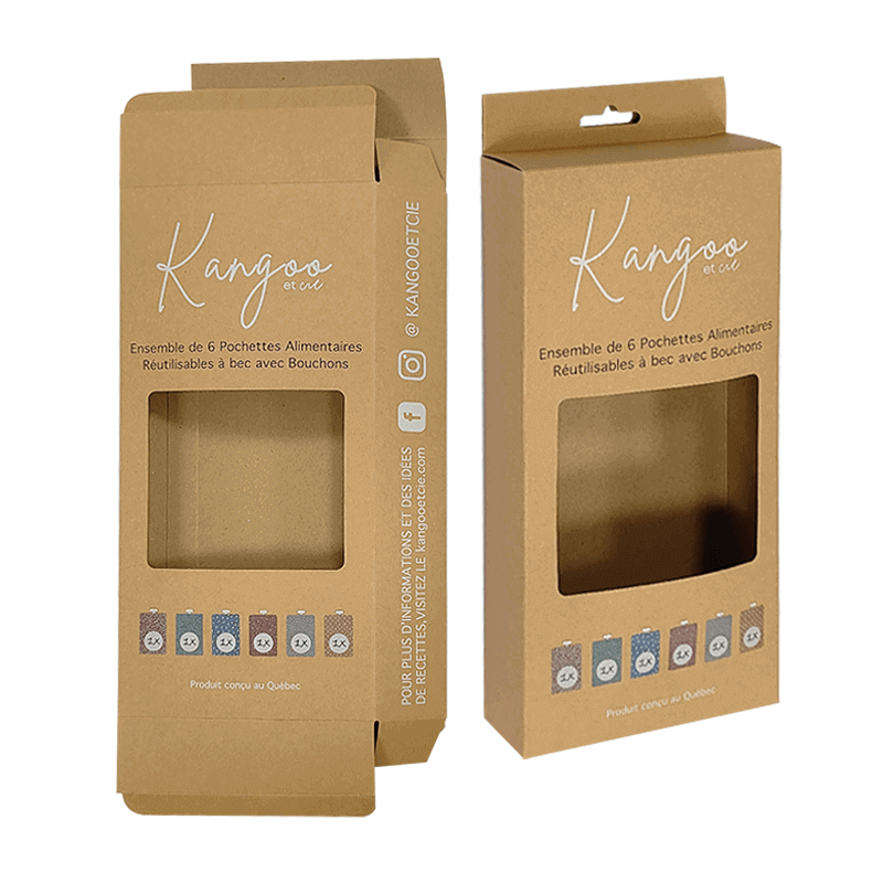 Retail Hanging Display Tuck Top Boxes With Head Hook And Foldable Hang Tab