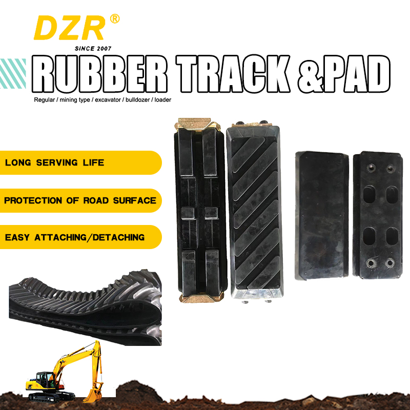 40MN Rubber Track Pad for Construction Works High Reliability