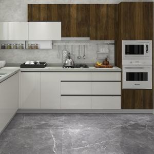 Quality Dark Plywood HDF Wood Pantry Cabinet Floor To Ceiling For Kitchen wholesale