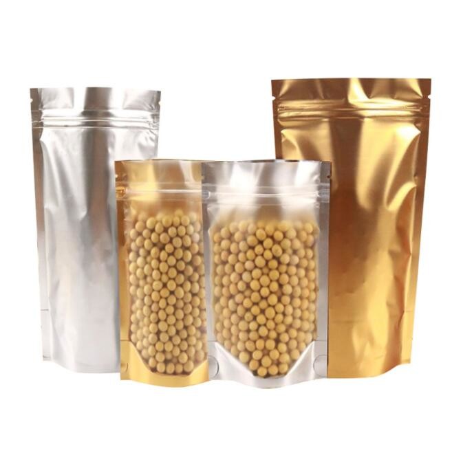 Doypack Stand Up Zipper Pouch Food Grade Moisture Proof 50 Micron For food