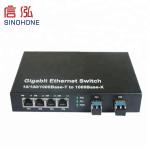 SFP Slots Gigabit Fiber Optic Media Converter , Fiber Optic Connection Box