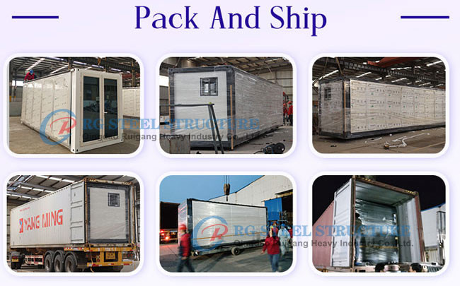 Commercial Steel Frame Container House Expandable With Efficient Space