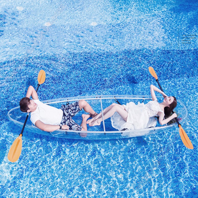 200kgs Loading Weight One Seater Kayak , Double Layer Small Boat Cruising