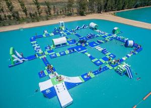 Quality Open Water Inflatable Aqutic Sports Park With 0.9mm PVC Tarpaulin wholesale