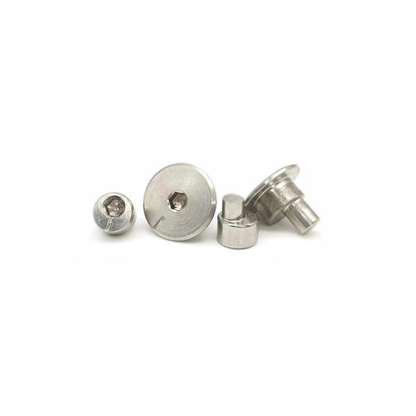 Non Standard Hexagonal Eccentric Nail 304 Stainless Steel Solid Flat Round Head