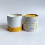 Ultraportable Gold Foil Cylinder Paper Tube Packaging Containers Lightweight