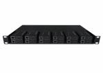 Rack Mount 12 Slot 19 Inch Mini Media Converter Rack Chassis With Dual Power