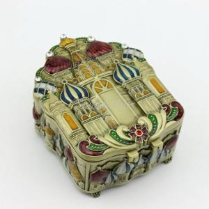 Quality Hot Sale European Castle Desgin Fashionable Jewelry Box Metal wholesale