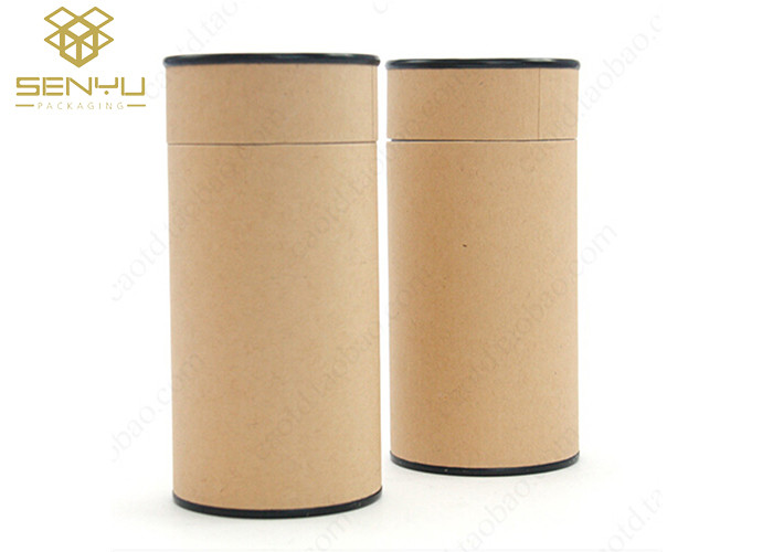 Cylinder Shaped Kraft Paper Tube Packaging Box Round Cardboard For Tea Bag