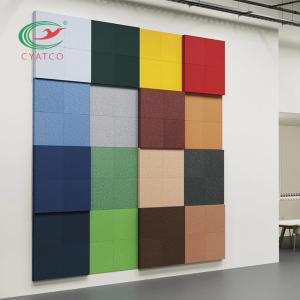 Quality ODM Square Fiber Acoustic Sound Tiles Flavorless For Office Wall wholesale