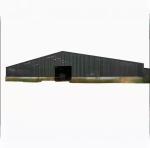 Farmhouse Style Steel Structure Cow Shed Prefabricated Temporary Storage