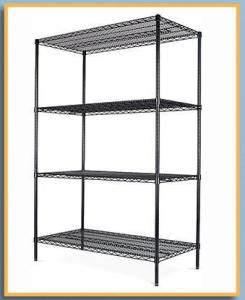 Quality Commercial Shelving Tool Storage Rack NSF 4 Tier Chrome Wire Shelf Durable wholesale