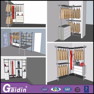 Quality Aluminum metal fabric portable bedroom wooden new walk in wardrobes for 2015 wholesale