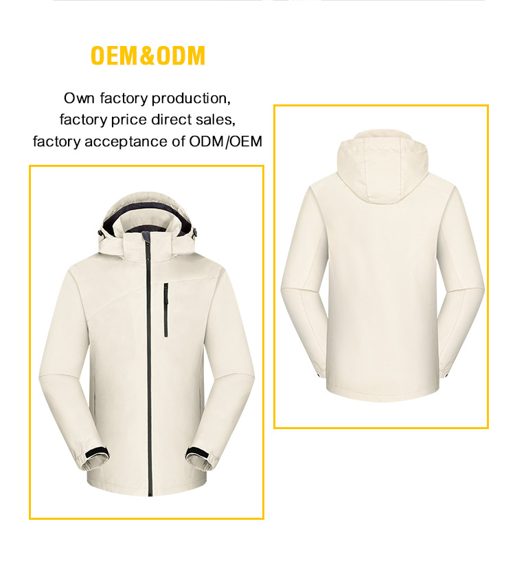 Windproof and Waterproof Men's Jacket All Seam-Sealed with Great Breathability Outdoor Sports for Men