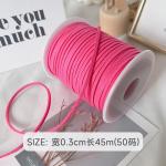 3mm Suede Leather Velvet Ribbon ISO9001 Blue Velvet Ribbon Wired