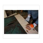 Grey PU Palm TPR Back HPPE Impact Safety Gloves For Wood Working