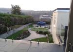 Curved Frameless Glass Deck Railing Systems Floor Mounted With Stainless Steel