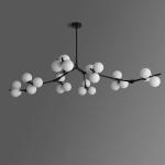 Modern LED Chandelier Glass Balls Ceiling Chandeliers Living Room Kitchen