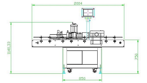 Automatic Round Bottle Labeling Machine For Gummies Supplements Candy Jar Can