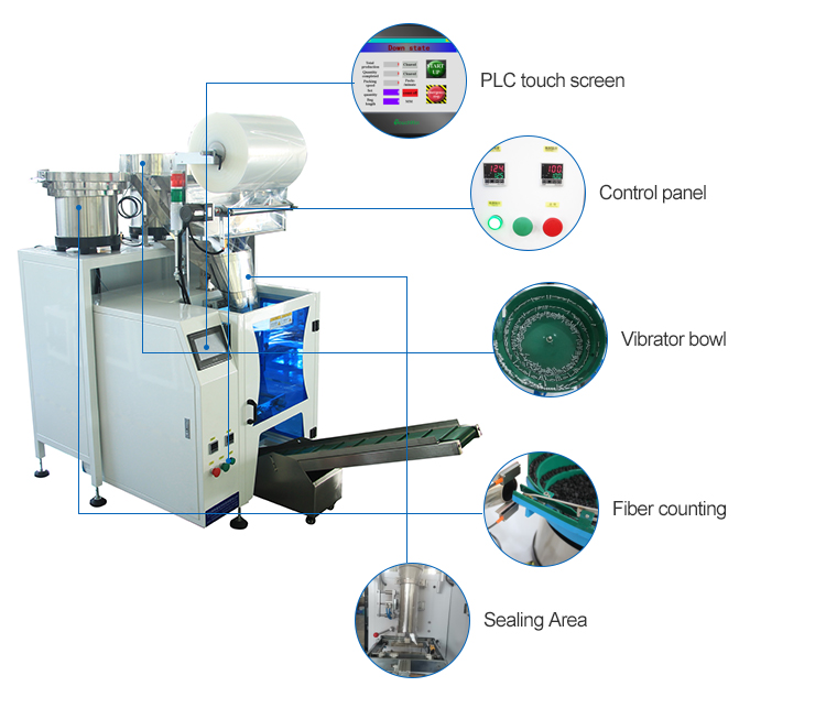 2 Bowls Automatic Counting Filling Small Screws Packing Machine