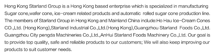Automatic Waffle Cone Production Line,61 Cast Iron Baking Templates, Stainless Steel Material.