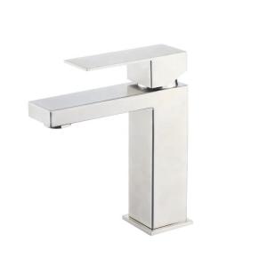 Quality Environmental Sanitation Brushed Hot And Cold Basin Mixer Dirty Resistant wholesale