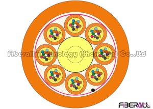 Quality Distribution Indoor Fiber Optic Cable 96 Core Buffered Fiber With 8 Sub Units wholesale
