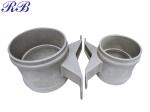 Low Pressure Die Casting Cast Aluminum Gutters 3'' / 4'' Downpipe Round Socket