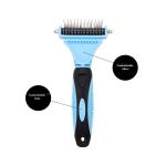 Pet Double-sided Stainless Steel Knot Brush For Dogs And Cats Skin-friendly Hair