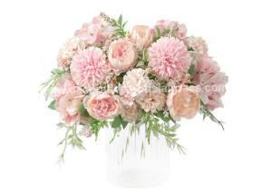 Quality BSCI 100% Handmade Artificial Silk Flowers Centerpieces For Dining Table wholesale