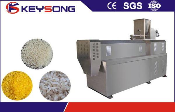 Industrial Artificial Rice Processing Line , Twin Screw Extruder Rice Powder