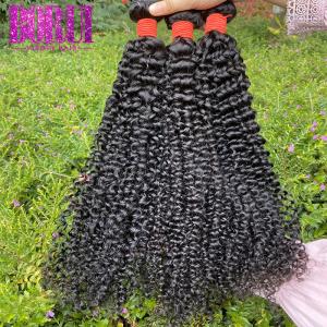 Quality Peruvian Virgin Jerry Curl Weave Human Hair Kinky Curly Natural Color Human Hair Weft wholesale