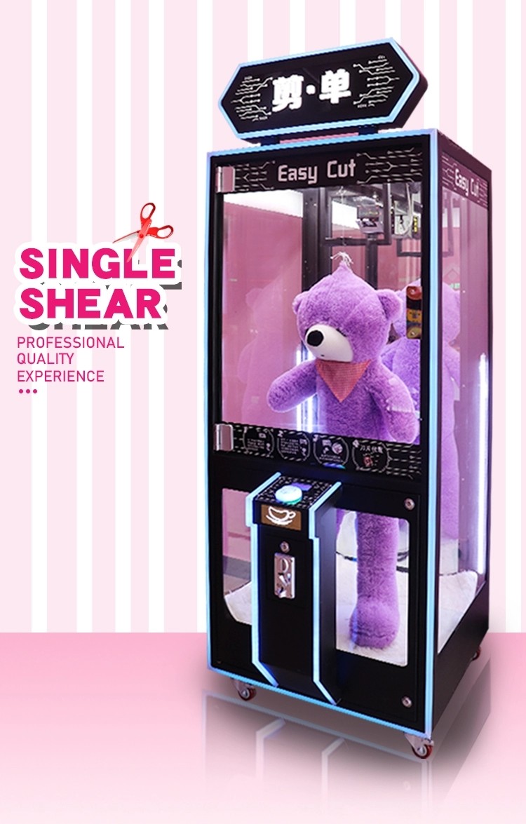 Scissors Cut Ur Prize Shear Dolls Gift Vending Machine Coin Operated For Kids Playground