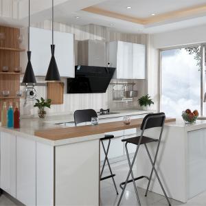 Quality White Custom Made Kitchen Cabinets Solid Wood Modular Kitchen Cabinets wholesale