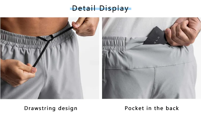 Colorful Drawstring Shorts Men Quick Dry Gym Sport Fitness Jogging Polyester Shorts