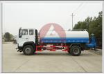 Flexible Sprinkling Water Tank Truck , Commercial Water Truck Wide Sprinkling