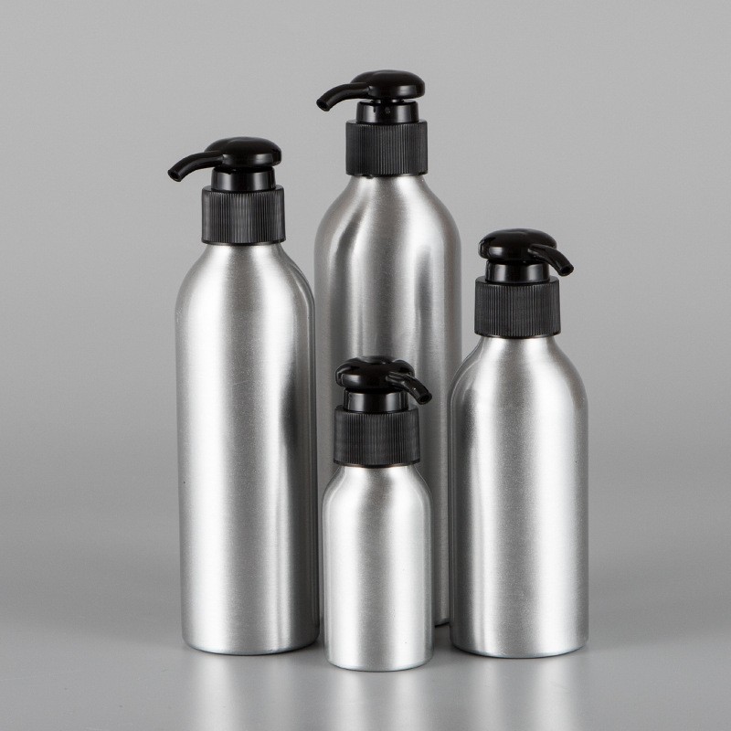 Customized Label Empty 100ml 200ml 300ml 500ml 1000ml Aluminum Bottles Spray Fine Mist Lid for Lotion Shampoo Essential Oil